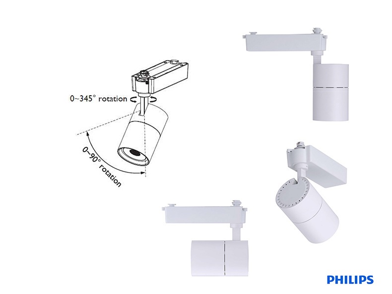 Đèn lắp thanh ray chiếu điểm Led Philips Tracklight ST030T 23W 5000K 220V quang thông 2000Lm Đèn lắp thanh ray chiếu điểm Led Philips Tracklight ST030T 23W 5000K 220V quang thông 2000Lm