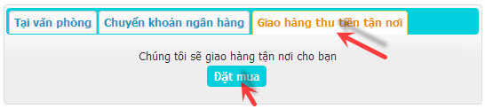 Mua hàng thanh toán tận nơi Giao hàng thu tiền tận nơi