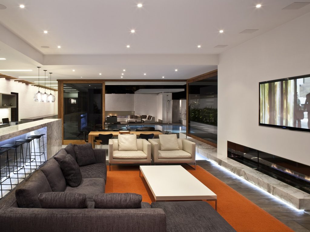 Lắp đặt đèn LED downlight âm trần ở phòng khách Lắp đặt đèn LED downlight âm trần ở phòng khách