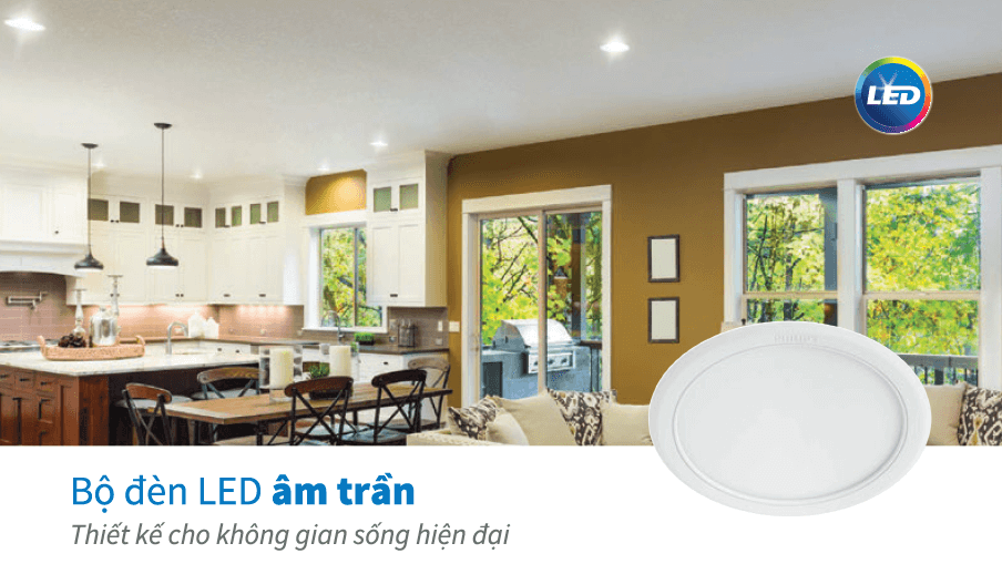 Đèn downlight âm trần LED Philips DN027B LED12 D150 RD 14W
