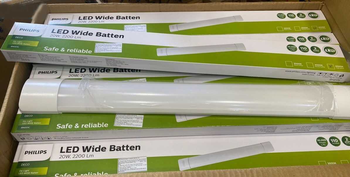 Sản phẩm thực tế máng đèn Led Bán Nguyệt Philips BN001C LED40/20 CW/NW L1200/ L600  Sản phẩm thực tế máng đèn Led Bán Nguyệt Philips BN001C LED40/20 CW/NW L1200/ L600