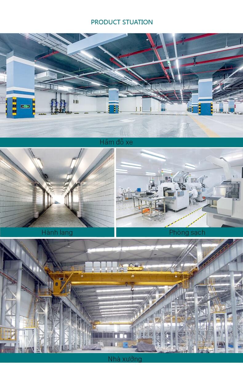 Ứng dụng máng đèn chống thấm Philips Essential Smartbright TLED Waterproof WT069C SE 2XTLED Bare L1200 GM Ứng dụng máng đèn chống thấm Philips Essential Smartbright TLED Waterproof WT069C SE 2XTLED Bare L1200 GM