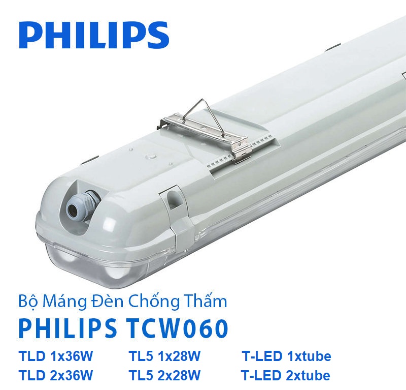 Máng đèn chống thấm Philips 1m2 TCW060C 2xTLD36W/T-Led được thiết kế rất gọn nhẹ, tiện lợi, dễ dàng cho việc lắp đặt, sử dụng và bảo dưỡng. Máng đèn chống thấm Philips 1m2 TCW060C 2xTLD36W/T-Led được thiết kế rất gọn nhẹ, tiện lợi, dễ dàng cho việc lắp đặt, sử dụng và bảo dưỡng.