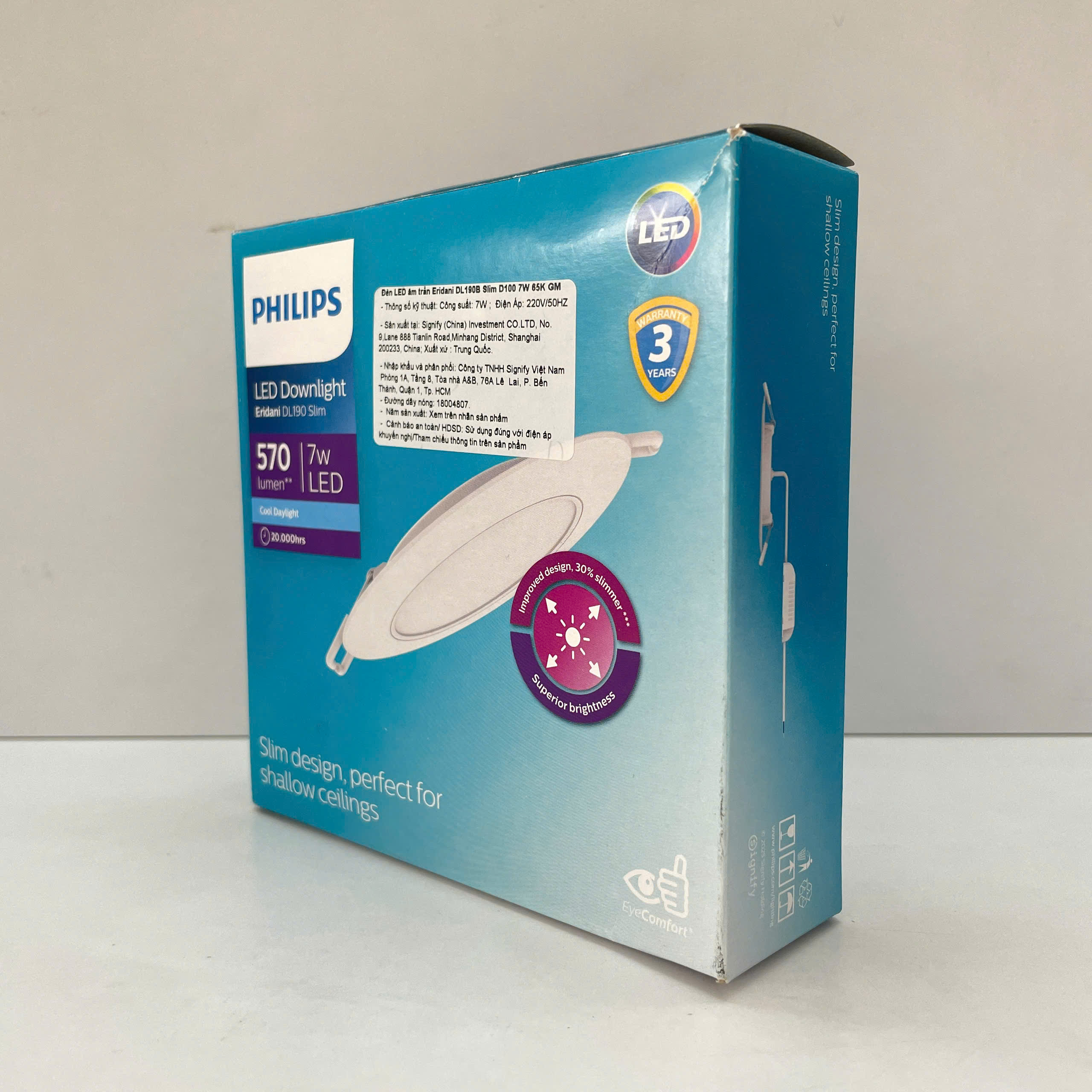 Ứng dụng đa dạng của Đèn downlight âm trần siêu mỏng Led Philips Eridani DL190B Slim D100 7W 40K GM 4000K 570lm.
