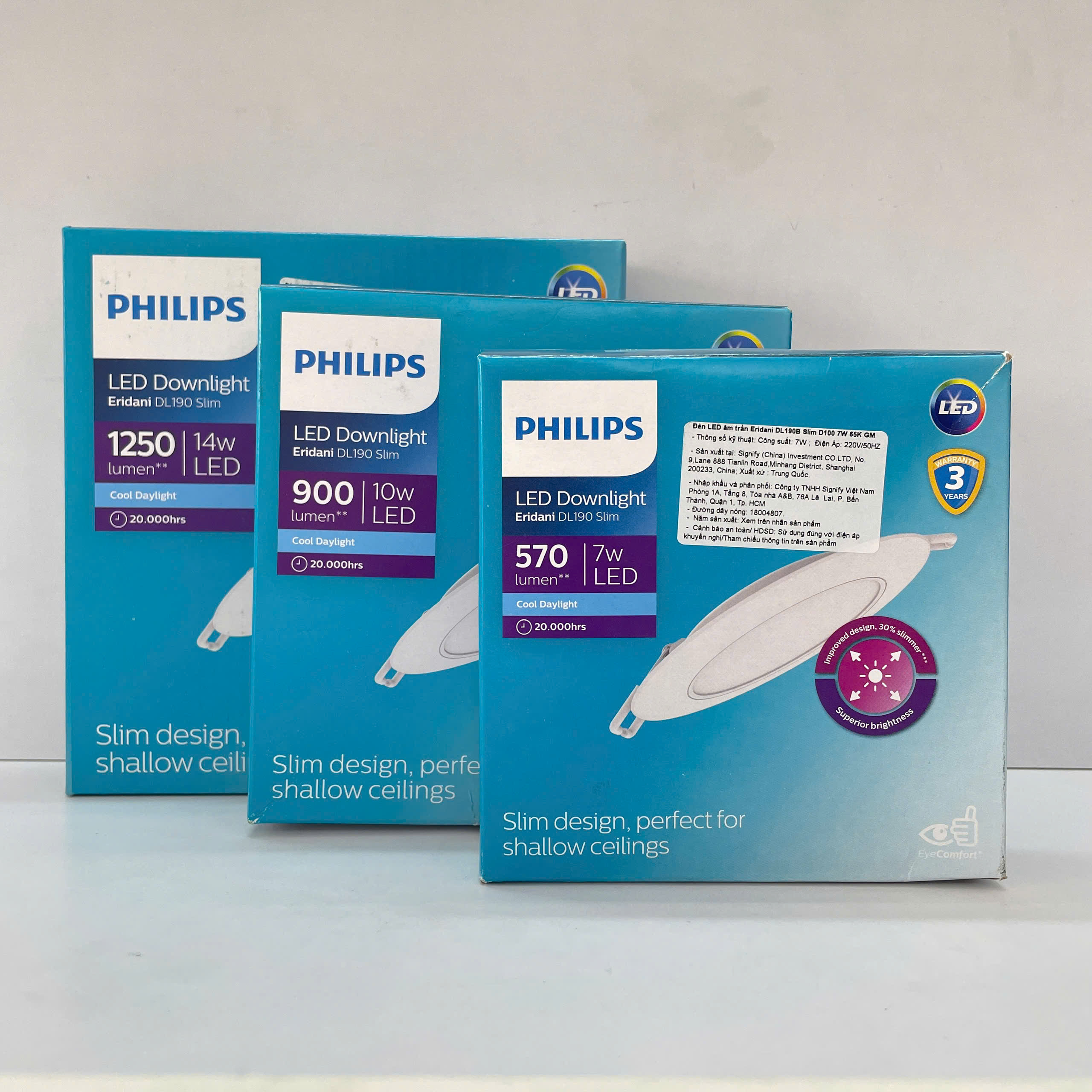 Đèn downlight âm trần siêu mỏng Led Philips Eridani DL190B Slim dễ dàng ứng dụng cho mọi công trình hiện đại.