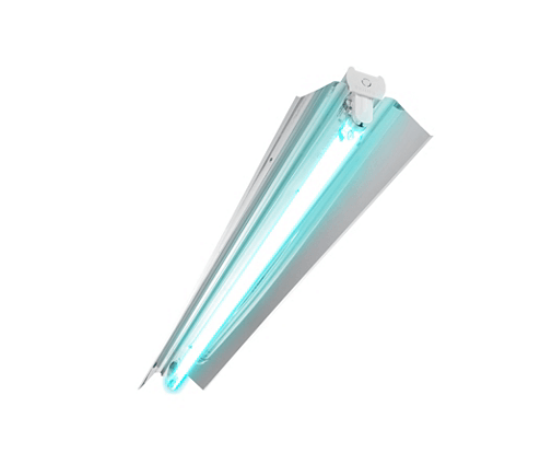 Thiết bị máng đèn tia cực tím UVC diệt khuẩn khử trùng bắt tường 1 bóng 1m2 có chóa phản quang TMS160C 1X36W TUV SLV/6 R