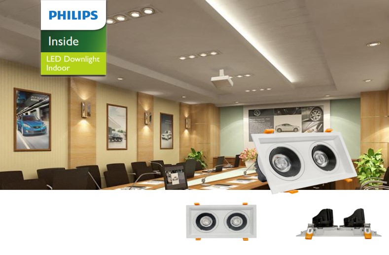 Đèn Downlight âm trần LED Philips Inside chiếu sáng trong nhà 6078X Đèn Downlight âm trần LED Philips Inside chiếu sáng trong nhà 6078X