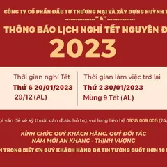 Đèn Philips Huỳnh Trần Thông Báo Lịch Nghỉ Tết Nguyên Đán 2023