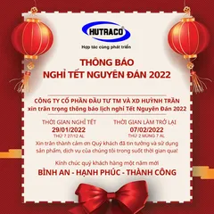 Thông báo lịch nghỉ Tết Nguyên Đán Năm 2022