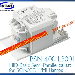 Ballast (tăng phô/chấn lưu) bóng đèn cao áp 400W SODIUM Philips - BSN 400W L300 I