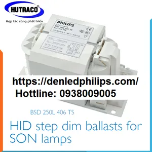 Ballast (Tăng phô/Chấn lưu) đèn cao áp Philips 2 cấp công suất 250W - 150W
