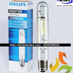 Bóng đèn cao áp Metal Halide Philips HPI-T 250W/645 dạng thẳng E40