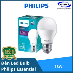 Combo 12 Bóng đèn Led Bulb Philips Essential 13W E27 6500K/3000K 230V A60 APR - Ánh sáng chất lượng, êm dịu cho mắt