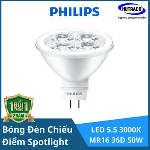 Bóng đèn chiếu điểm Spotlight  Philips Essential LED 5 50W 2700K MR16 24D