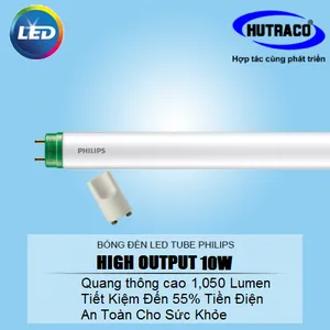 Combo 10 Bóng đèn tuýp Philips Ecofit HO LEDtube 0m6 10W/765 T8 AP C G