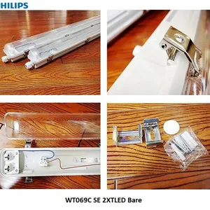 Máng đèn chống thấm Philips Essential Smartbright TLED Waterproof WT069C SE 2XTLED Bare L1200 GM