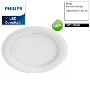 Bộ đèn downlight âm trần LED Philips 59521 MARCASITE 100 9W 3000K WH recessed