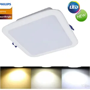 Bộ đèn downlight LED âm trần Vuông Philips 11W LED9/WW L125 SQ ánh sáng vàng 3000k