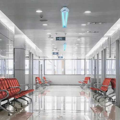 Bộ máng đèn chóa phản quang diệt khuẩn khử trùng tia cực tím UV-C Philips 1m2 1xTUV 36W SLV/6 R phòng chống dịch Covid 19