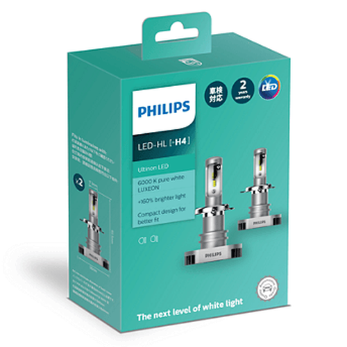  H4 LED 11342 6000K + 160% - Bóng đèn pha Led xe hơi xe ô tô Philips Ultinon H4 LED 11342 6000K tăng sáng +160%