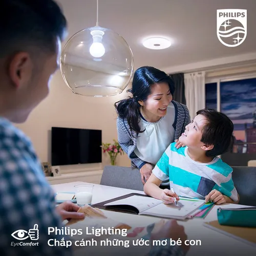 Combo 12 Bóng đèn Led Bulb Philips 7W E27 6500K 230V A60 APR Ánh sáng chất lượng sáng cao,  êm dịu cho mắt