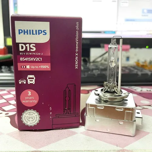  D1S 85415 +150%- Bóng đèn pha xe ôtô xe hơi Xenon Philips D1S 85415 XV2 85V 35W  P32D-2 C1 Tăng sáng 150%, sáng vàng tiêu chuẩn 4800K
