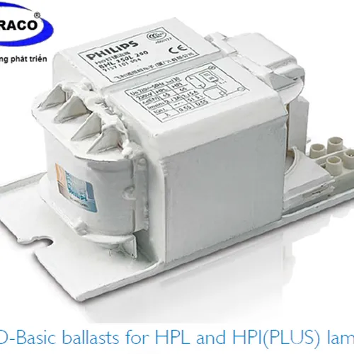 Ballast (Tăng phô/Chấn lưu) điện từ đèn cao áp Philips - BHL 250W L200 lõi đồng