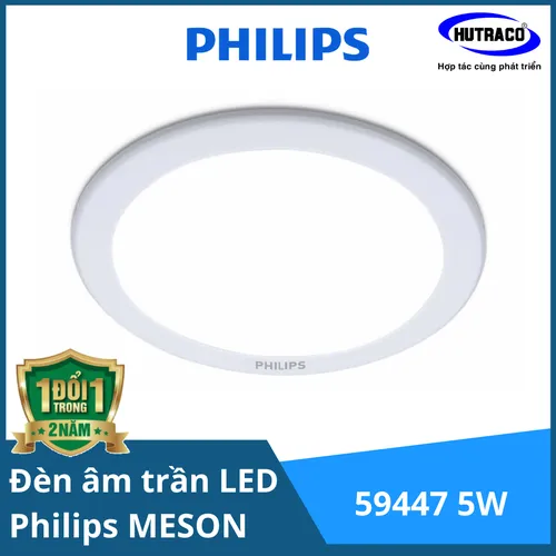 Mua 1 Tặng 1 Đèn downlight âm trần LED Philips 59447 MESON 090 5W