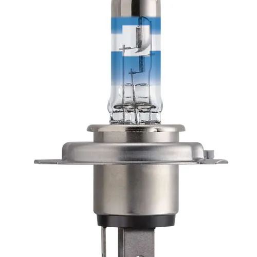 H4 12342-Bóng đèn pha ô tô Philips Halogen RacingVision GT200  H4 12342 RGT 12V 60/55W P43t-38 S2 tăng sáng 200%, ánh sáng 3600K