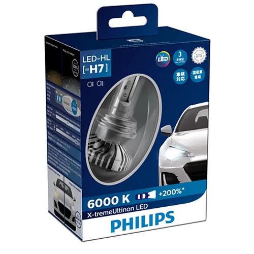 H7 LED 12985 6000K + 200%- Bóng đèn pha Led xe ô tô/ xe hơi Philips X-tremeUltinon H7 LED 12985 6000K + 200%