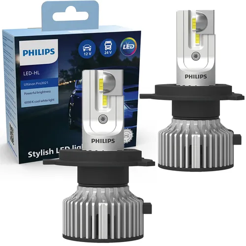 Khám phá ngay bóng đèn pha/Cos xe hơi ô tô Philips LED H4 11342 Pro3021 X2 12V-24V-6000K