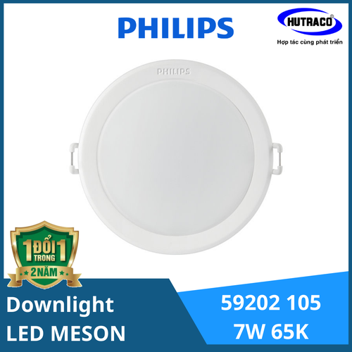 Đèn Downlight Âm Trần Led Philips 59202 MESON 105 7W 65K [Mua 1 Tặng 1]