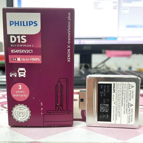  D1S 85415 +150%- Bóng đèn pha xe ôtô xe hơi Xenon Philips D1S 85415 XV2 85V 35W  P32D-2 C1 Tăng sáng 150%, sáng vàng tiêu chuẩn 4800K