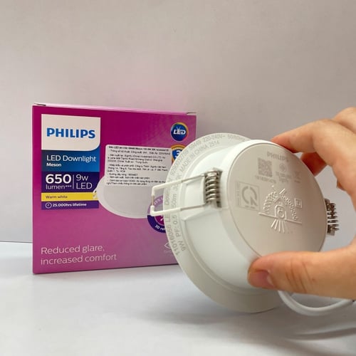 Đèn Downlight Âm Trần LED Philips Meson IO 59449: Ánh Sáng Tinh Tế, Giảm Chói Tối Ưu