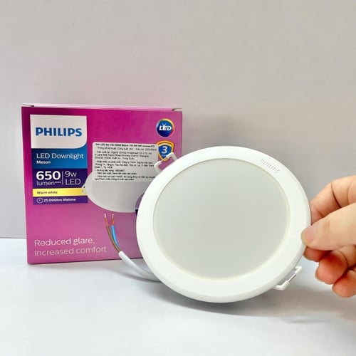 Đèn Downlight Âm Trần LED Philips Meson IO 59449: Ánh Sáng Tinh Tế, Giảm Chói Tối Ưu