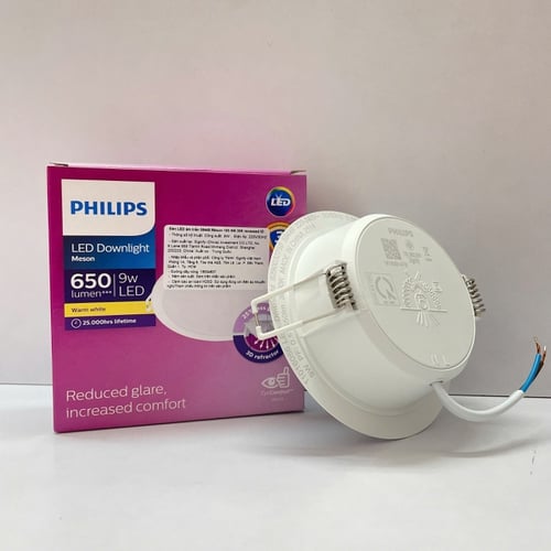 Đèn Downlight Âm Trần LED Philips Meson IO 59449: Ánh Sáng Tinh Tế, Giảm Chói Tối Ưu