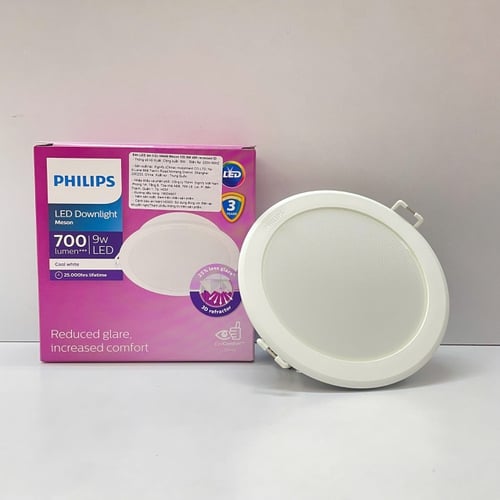 Trải nghiệm ánh sáng tinh tế cùng Đèn Downlight Âm Trần LED Philips Meson IO 59449: Sang trọng, giảm chói, 9W, 4000K