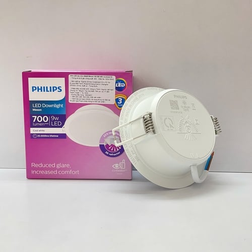 Trải nghiệm ánh sáng tinh tế cùng Đèn Downlight Âm Trần LED Philips Meson IO 59449: Sang trọng, giảm chói, 9W, 4000K