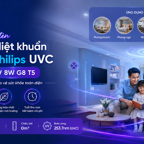 ✨ Tỏa sáng không gian, thanh lọc không khí: Khám phá Bóng đèn tia cực tím diệt khuẩn khử trùng TUV Philips UVC 0m3 TUV 8W G8 T5 - Giải pháp diệt khuẩn tối ưu cho cuộc sống hiện đại.