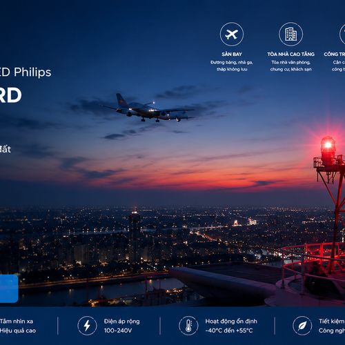 🌟 Đèn Cánh Báo Hàng Không LED Philips XGP500: Chiếu Sáng An Toàn, Nâng Tầm Sân Bay 🌟 Khám Phá Ngay!