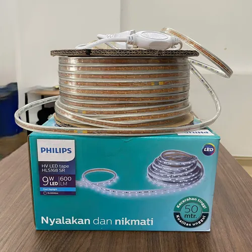 Đèn LED Dây Trang Trí Philips HV HLS168 50M: Khám Phá Ánh Sáng Vàng Ấm Hoàn Hảo. Nâng Tầm Không Gian Sống Của Bạn Ngay Hôm Nay!