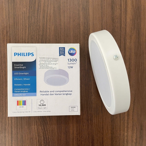 ✨ Khám phá Đèn downlight ốp trần Led Philips DN027C G3 12W: Ánh sáng SmartBright tinh tế cho không gian sống đẳng cấp