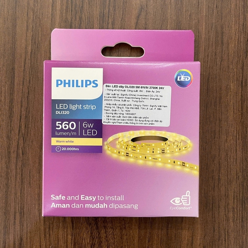 ✨ Nâng tầm không gian với Đèn LED dây Philips DLI320 5M 6W/M 4000K: Ánh sáng tinh tế cho lối đi cầu thang. Khám phá sự sang trọng ngay hôm nay!