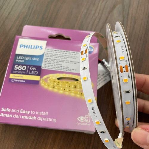 ✨ Nâng tầm không gian khách sạn với Đèn LED dây Philips DLI320 5M 6W/M 4000K 560LM 24V - Khám phá ánh sáng tinh tế!