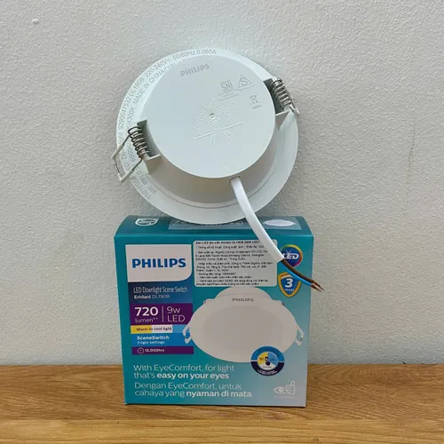 Kiến Tạo Không Gian Cảm Xúc. Trải nghiệm Đèn Downlight Âm Trần Đổi Màu Led Philips Eridani DL190B SSW LED7 D100 9W.