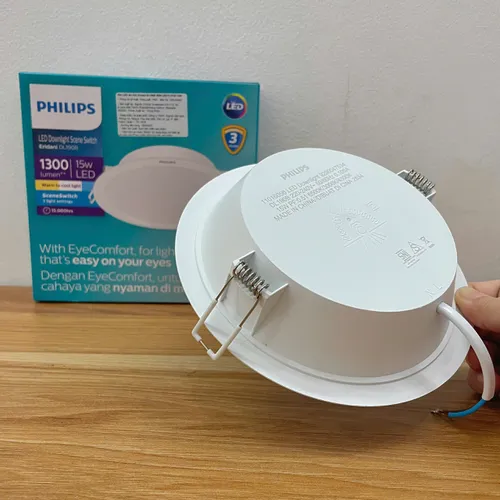 Khai Mở Không Gian Đa Chiều. Đèn Downlight Âm Trần Đổi Màu LED Philips Eridani DL190B SSW LED13 D150 15W 1300lm CCT 3000K/4300K/6500K