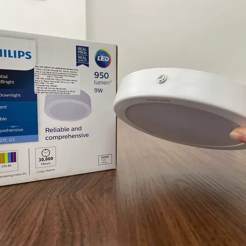 🌟 Ánh Sáng Vượt Thời Đại: Khám phá Đèn Downlight Ốp Trần Lắp Nổi LED Philips DN027C 9W – Nâng Tầm Không Gian Sống!