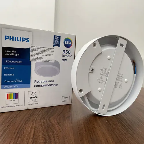 🌟 Ánh Sáng Vượt Thời Đại: Khám phá Đèn Downlight Ốp Trần Lắp Nổi LED Philips DN027C 9W – Nâng Tầm Không Gian Sống!