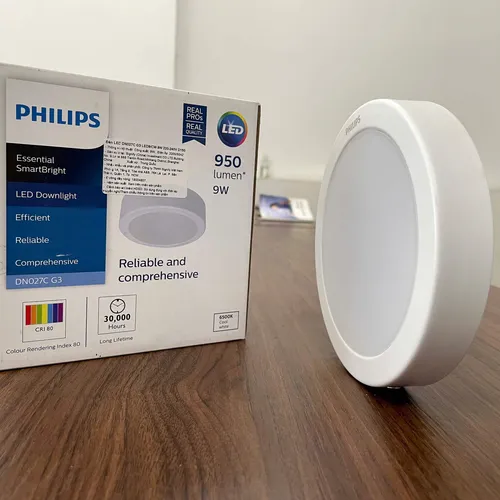 🌟 Ánh Sáng Vượt Thời Đại: Khám phá Đèn Downlight Ốp Trần Lắp Nổi LED Philips DN027C 9W – Nâng Tầm Không Gian Sống!