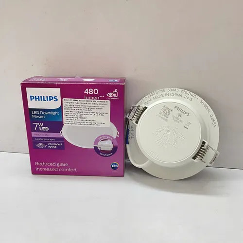 Khám phá Ánh sáng Tinh hoa: Đèn downlight âm trần Led Philips Meson IO 59445 D90 7W – Chạm đến Sự hoàn hảo của không gian sống.